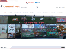 Tablet Screenshot of centralpet.ca